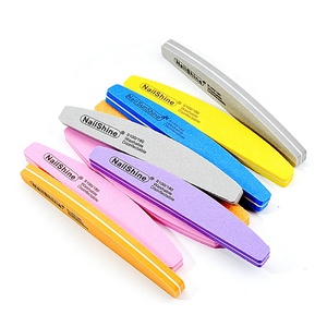 Half Moon Sanding Nail File Sponge Biểu Tượng Tùy Chỉnh In Double Side Moon Shape Làm Móng Tay Tập Tin Sanding Tập Tin Và Bộ Đệm 100/180 - Product Image 6