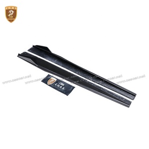 Jupes latérales en fibre de carbone style Vors pour 488 FER167, kit carrosserie latérale aérodynamique léger, jupes latérales de course en fibre de carbone style Vors - Product Image 6