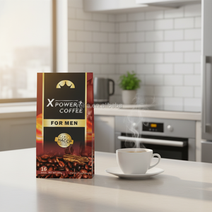 プレミアムグレード男性用腎臓マカコーヒー栄養補助食品インスタントブラックニュートラルテイストプライベートラベルボックス - Product Image 5
