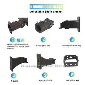 ETL DLC led scatola da scarpe luce per parcheggio sensore fotocellula <span class=keywords><strong>3</strong></span> CCT colore <span class=keywords><strong>3</strong></span> potenza 120-347v 480v esterno led lampione 300w 250w 200w - Product Image 5