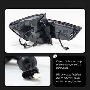 2010-2017 BM X3 LED流れるターンシグナルレースウェルカムライトアセンブリ特別に設計されたF25リアテールライト12Vレッド新品 - Product Image 4