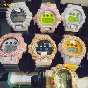 VVS Moissanite Fashion Hip Hop Luxury Iced Out Sterling Silver 925 Diamond Watch Case Bezel Avec GRA Certifié DW6900 - Product Image 2