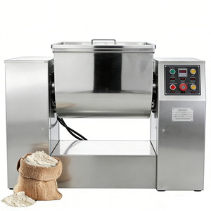 Mezcladora de Canal de Acero Inoxidable 304 de Grado Alimenticio con Descarga Neumática Manual para Premezclas de Alimentos para Aves, Condimentos y Polvos en Pequeños Lotes - Product Image 5