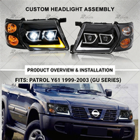 Phare LED de haute qualité pour Patrol Y61 1999-2003, accessoires de voiture Plug and Play pour phares Patrol Y61