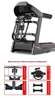 Tapis roulant électrique pliable portable Dinuo pour usage domestique avec écran couleur, machine de course multifonction pour la salle de sport et la remise en forme