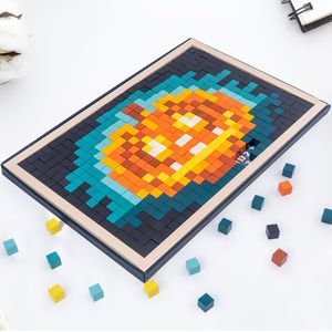 Rompecabezas de Mosaico de Madera, <span class=keywords><strong>Juego</strong></span> de Mesa de Píxeles, Juguete Educativo para el Desarrollo de Habilidades - Product Image 2