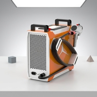 Machine de nettoyage au laser portable 300W pour l'élimination de la rouille et le décapage de la peinture sur surfaces métalliques, acier, aluminium, pierre, bois, béton, brique