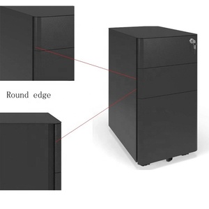 A4/Letter/Legal Compact Slim Portable <strong>File</strong> Office Storage Cabinet <strong>3</strong> Drawer Metal Office Cabinet - Product Image 6