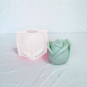 Nuevos moldes de maceta de silicona de flor de Rosa 3D para hornear pasteles, molde de silicona de flor de vela de jabón hecho a mano - Product Image 3