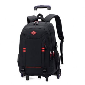BSCI Travel rolling <b>backpack</b> with a large capacity and <b>wheels</b> for carry-on luggage and suitcases - Product Image 5