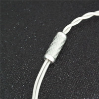 Câble de remplacement de mise à jour argenté 7N OCC pour écouteurs HIFI connecteur 2Pin câble écouteur accessoires pour écouteurs