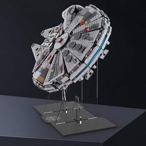 แท่นอะคริลิคสำหรับตั้งโชว์โมเดล <span class=keywords><strong>Millennium</strong></span> <span class=keywords><strong>Falcon</strong></span> 75105 จาก Star Wars ผิวขัดเงา แนวตั้ง ประหยัดพื้นที่ - Product Image 5