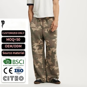Pantalon de survêtement personnalisé pour homme, coupe ample, jambe droite, qualité supérieure, très ample, très vendu - Product Image 1