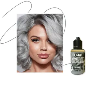 Private Label Hair Dye Cream Hair Color Black for Gray for Professional Salon Semi-permanent Ammonia Free Hair Color Dye