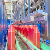 Ligne de production de machines de remplissage automatiques de détergent liquide pour vaisselle, nettoyant pour les mains, à piston servo