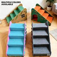 Rampe d'escalier pour animaux de compagnie en feutre solide, résistante aux morsures, durable, toutes saisons, 3-en-1 pour chats et chiens, accessoire pour lit et canapé