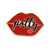 Alfileres de solapa artesanales de Metal de alta calidad personalizados, fabricante de alfileres de esmalte de aleación de Zinc con labios rojos elegantes, broche de regalos