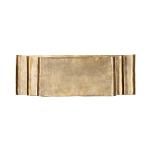 Vassoio Decorativo Rettangolare in Metallo per Tavolino da Caffè, Organizzatore Moderno, Centrotavola per Bagno e Gioielli - Product Image 3