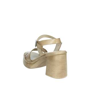 Sandalias Donna con Plataforma y Tacón de Cuña 7061 Negras, Zapatos de Mujer - Product Image 2