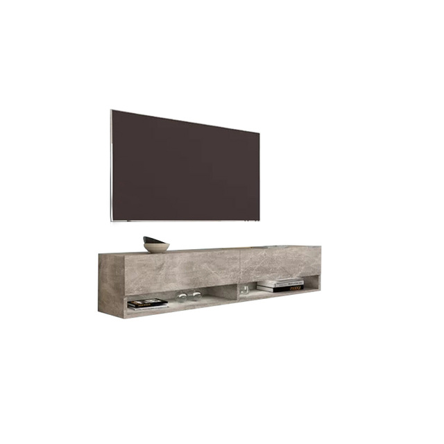 Modern Luxury Wooden Panel TV Stand for Living Room Hotel Bedroom-Easy Assembly