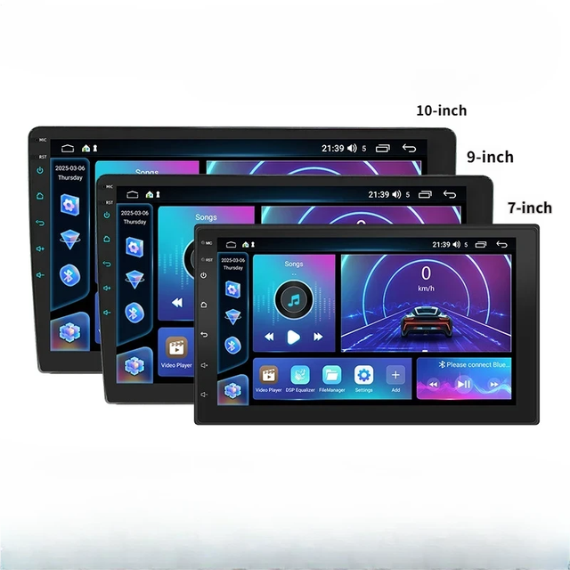 Premium 8 Core Android 7/9/10 Inch Car GPS Navigation Wireless Carplay Adapter Carplay Screen Car MP5 Player for Car