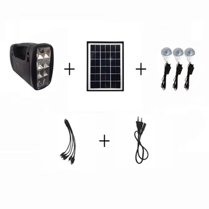 <b>Solar</b> <b>Generator</b> Kit <b>Solar</b> Panel 5W Battery Capacity 4Ah LED Bulb 3W*3PCS <b>Solar</b> Torch - Product Image 5