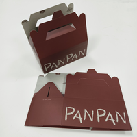 Boîte cadeau en carton recyclable avec logo imprimé personnalisé, poignée, fermeture magnétique, pliable, pour cosmétiques, gâteaux, desserts, impression couleur UV