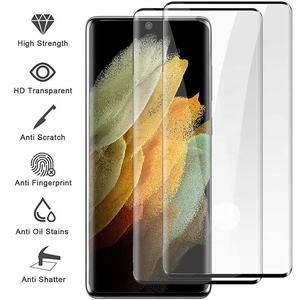 Protector de Pantalla para Teléfono Móvil con Pegamento Lateral Curvo 3D 9H Personalizado de Fábrica, Anti-Rayones, para Samsung S23 S24 S25 S26 S27 Ultra Plus - Product Image 3