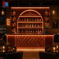 Meubles de bar commerciaux sur mesure tout-en-un : comptoir de bar, meubles de bar, mur de présentation de vins