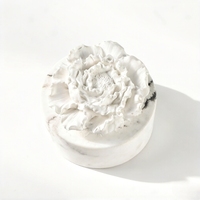 Diffuseur d'huiles essentielles en céramique parfumée, fait main, en forme de fleur de porcelaine, pour l'aromathérapie domestique