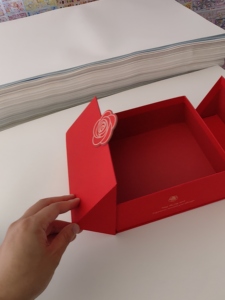 Red Cardboard Logo Design Paper Box for Gift Creative Paper Packaging Box - Product Image 5