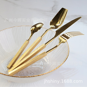 Juego de Cubiertos de Acero Inoxidable Shiny Jh 304, Cuchillo, Tenedor y Cuchara, Estilo Occidental, Uso Doméstico, Acabado Pulido Espejo de Lujo - Product Image 1