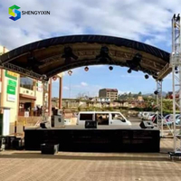 Sistema de Iluminación para DJ, Equipo para Eventos al Aire Libre, Estructura de Arco Circular, Soporte de Domo, Marco de Aluminio, Techo Curvo, Estructura de Exhibición