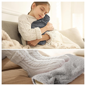 Vente chaude bouillotte meilleur pari pour le confort hivernal en caoutchouc naturel avec couverture en peluche - Product Image 6