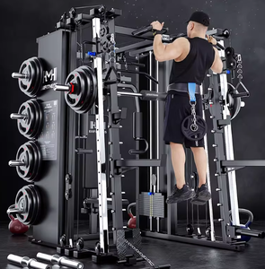 Appareil de fitness multifonctionnel commercial et domestique, structure d'entraînement complète, machine Smith, équipement de musculation en acier - Product Image 6