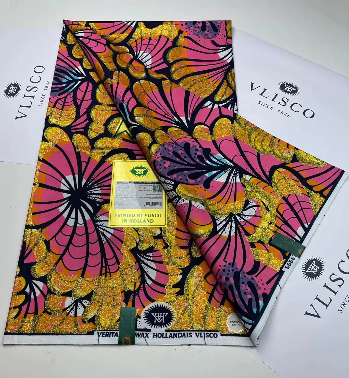 Precio barato 100% Ankara imprime telas africanas cera súper dorada gran cera