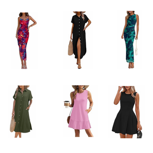 Vestidos de Mujer Nuevos en Algodón/Poliéster/Seda, Venta al Por Mayor de Ropa, Stock de Moda, Modelo Guangdong - Product Image 4