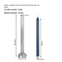 Moule à bougie en cire en forme de tige, série Rack Rack Candle Rod Wax, pour la première simulation d'examen, multi-usage, sans déformation, fabrication manuelle DIY