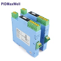 Transmisor de Temperatura Aislado para Riel DIN TT-601, 1 Entrada, 2 Salidas, Convertidor de Señal 4-20mA, Entrada Universal para Termopar RTD para PLC