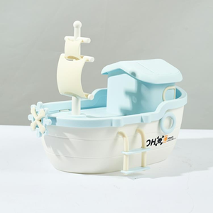 Tirelire en forme de <span class=keywords><strong>voilier</strong></span> de dessin animé pour enfants, boîte à monnaie mignonne en forme de bateau, ornement de décoration de bureau, cadeau d'anniversaire pour enfants - Product Image 4