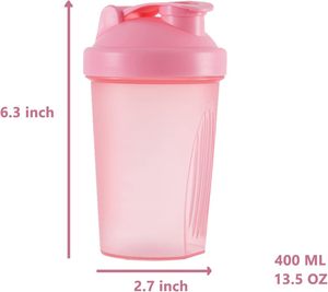 Eco-friendly 400ml Colorful Plastic <b>Protein</b> <b>Bottle</b> Shaker Fitness Shaker <b>Bottle</b> - Product Image 2