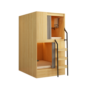 Cama Literas Doble Vertical, Cápsula de Dormir para Campamentos de Entrenamiento, Hostal Juvenil, Espacio de Descanso, Cápsula Espacial, Literas Superior e Inferior - Product Image 6