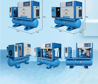 Compresseur d'air à vis à fréquence variable à aimant permanent de 15 kW, 22 kW, 37 kW, 45 kW, 50 kW, 16 kg pour l'industrie de la découpe laser
