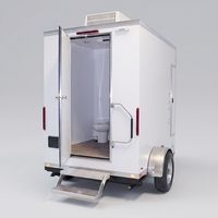 Remorque Sanitaire Portable Personnalisée Directement de l'Usine, Unité de Toilettes Mobiles pour Projets Extérieurs et Parcs de Location