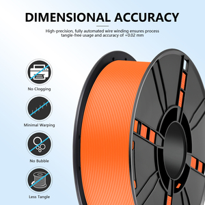 Consumibles de Impresión 3D KELEIDI PLA Básico Naranja, Aptos para Impresión de Alta Velocidad Tuozhu, Filamento Plano de 1.75mm, Ordenado, 1KG - Product Image 3