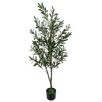 Dekorative Objekte Künstliche Olivenpflanze im Bonsai-Topf Grüne Kunstbäume für Veranstaltungen Weihnachten Geburtstag Feiertage Hochzeitsdekoration