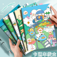Cuaderno de Dibujos Animados A5 Encuadernado con Hilo, Cuaderno B5, Bloc de Notas para Estudiantes, Fabricante, Venta al por Mayor