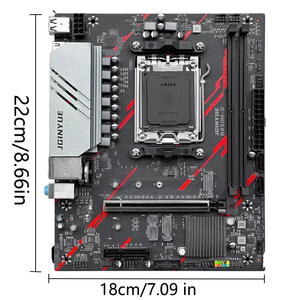 Nouvelle carte mère JGINYUE B650M-D AM5 M-ATX double DDR5 compatible Ryzen 5 8400F 8700G 7400F 7500F 7700 7950X 9600X pour ordinateur de bureau avec support ARGB - Product Image 2