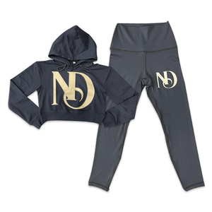 Crop Oversized Hoodies Custom Patchwork High Quality Design Sweatshirts - Product Image 1