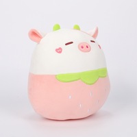 Nuevo personalizado fresa vaca plátano gato sandía cerdo/Panda juguetes de peluche personalizar frutas animales peluches juguete para niños niñas